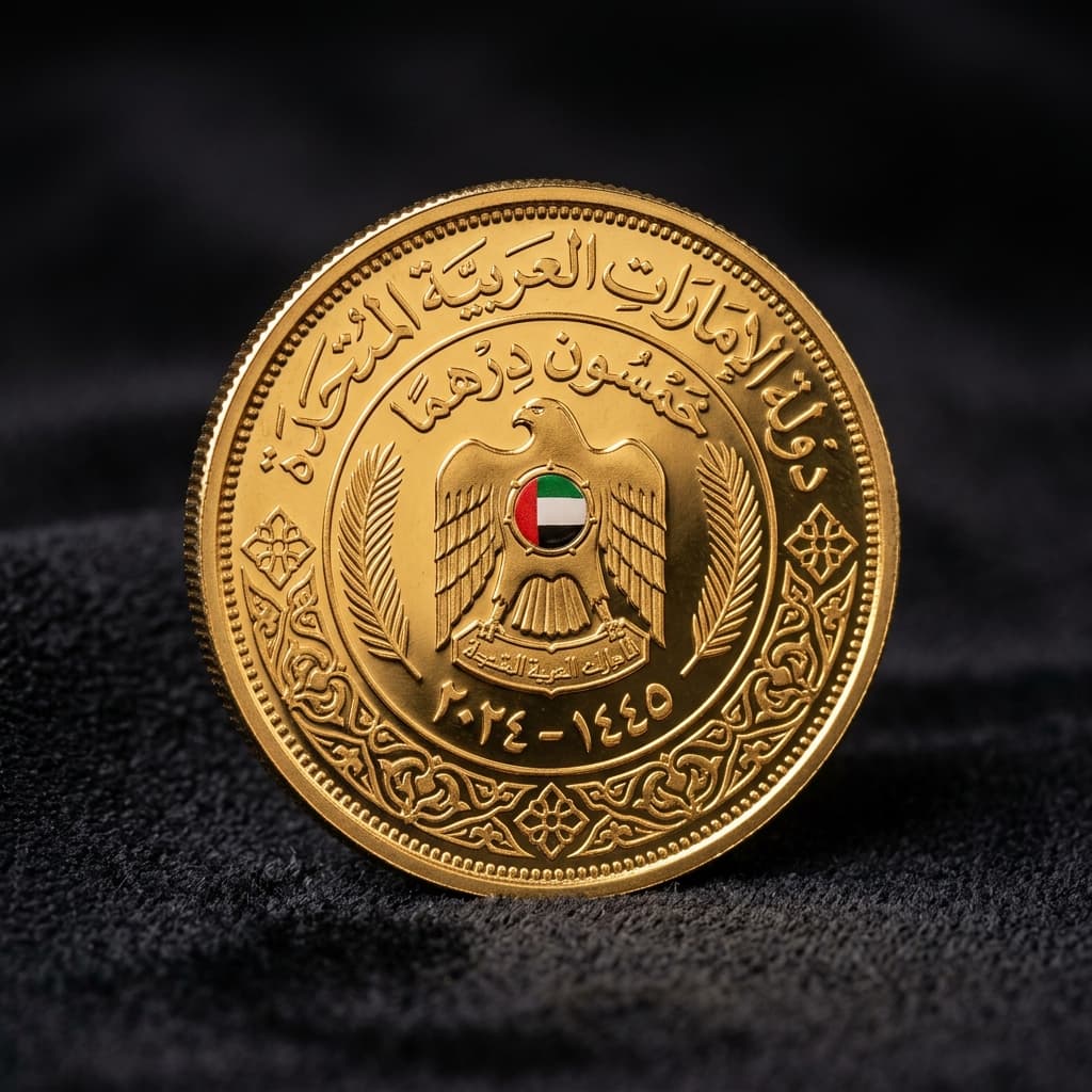 عملة ذهبية إماراتية (1 أوقية)